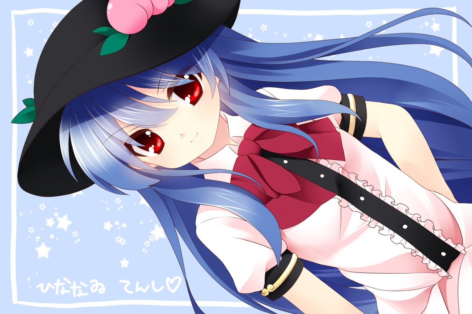 blue-haired witch girl