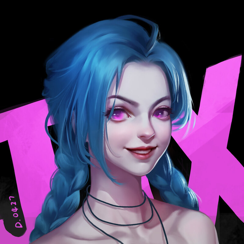 Blue-haired Woman — Blue