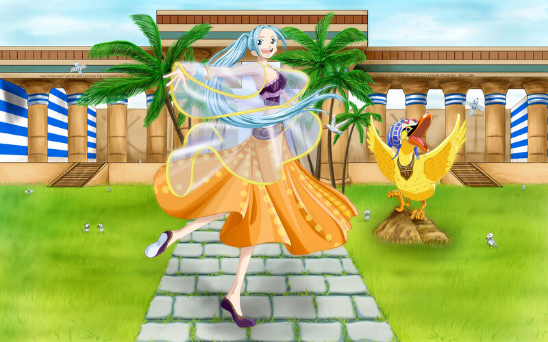 Blue-haired Woman Dancing