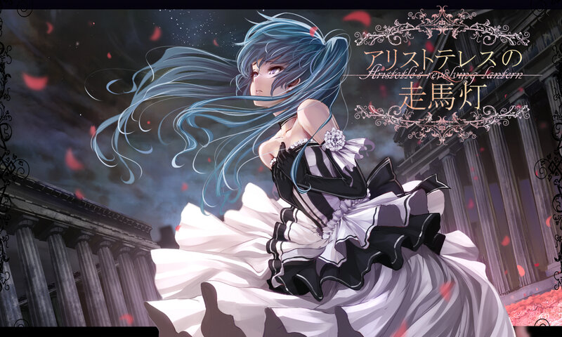 Blue-haired Woman in Dress — Blue, Dramatic
