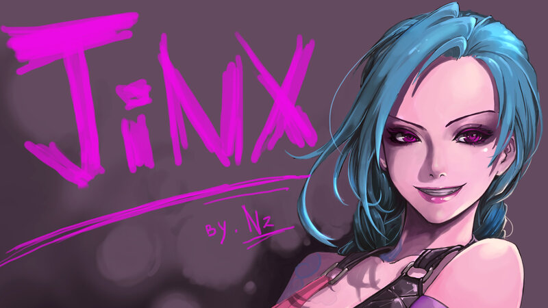 Blue-haired Woman — Purple