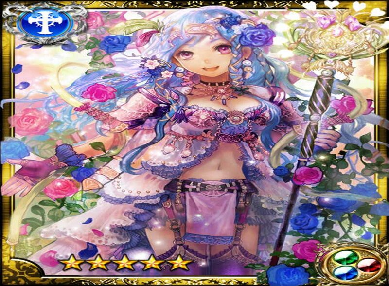 Blue-haired Woman with Staff — Purple