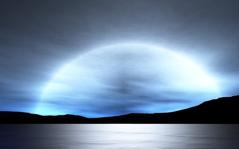 Blue Halo over Water