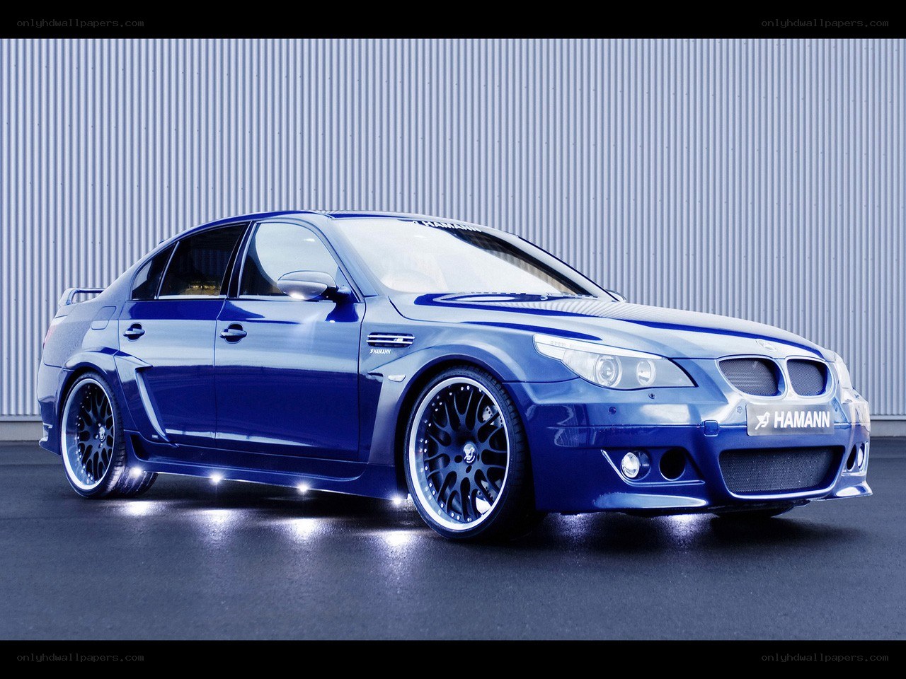 Blue Hamann BMW sedan