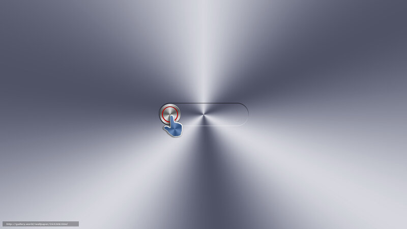 Blue hand clicking button