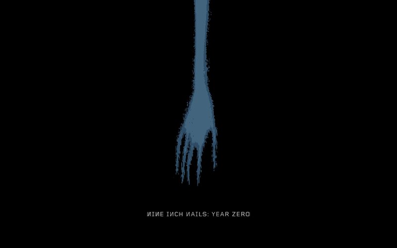 Blue Hand Silhouette
