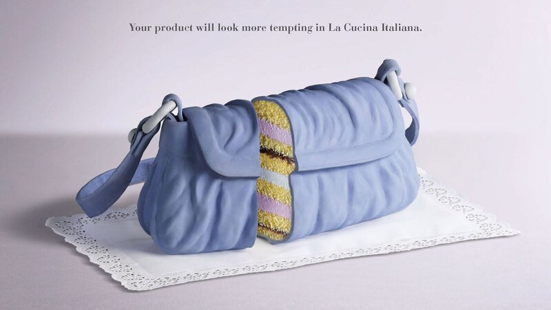 Blue Handbag Cake — Playful