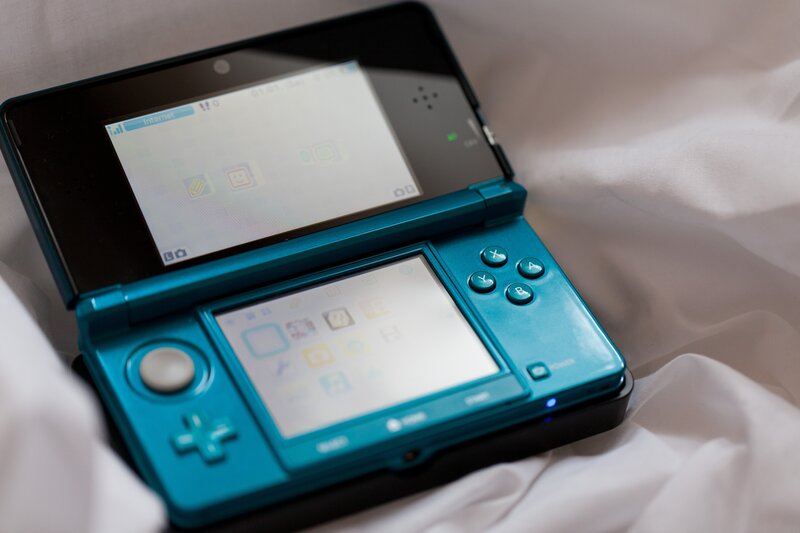 Blue Handheld Console