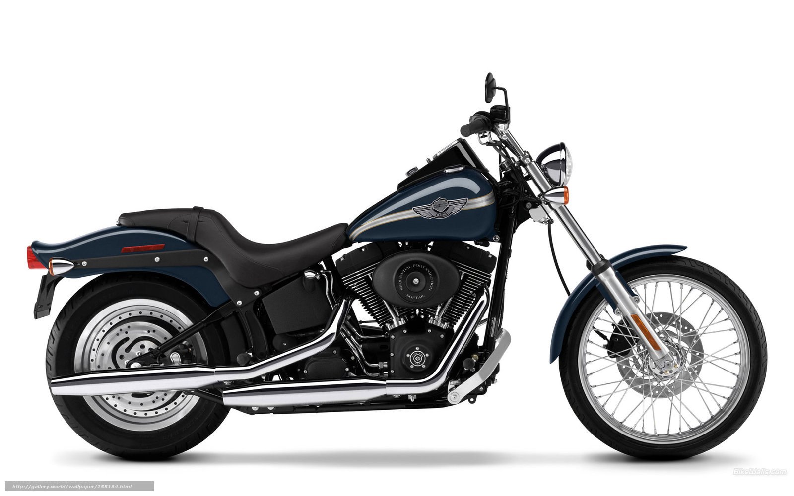 blue harley-davidson motorcycle