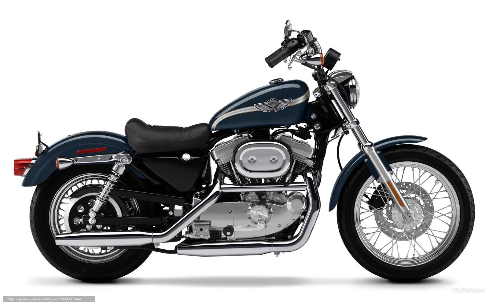 blue harley-davidson motorcycle