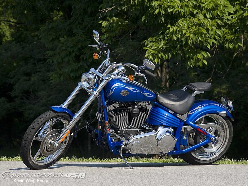 Blue Harley-davidson Motorcycle — Calm, Afternoon, Photograph, Trees