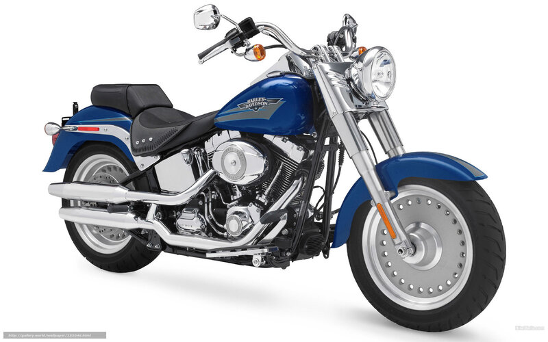 Blue Harley-davidson Motorcycle — Neutral, Photograph, Seat, Headlight