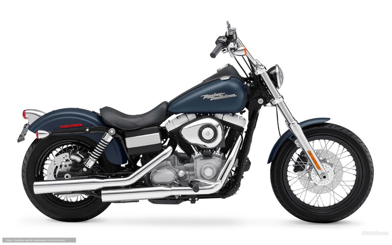 Blue Harley-davidson Motorcycle — Neutral, Photograph, Seat