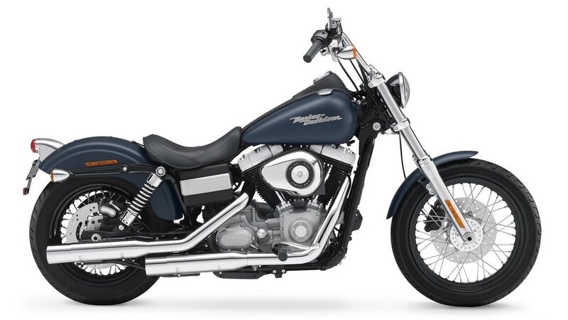 Blue Harley-davidson Motorcycle — Photograph, Black