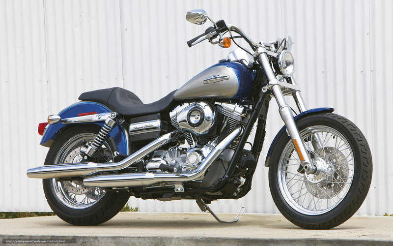 Blue Harley-Davidson motorcycle