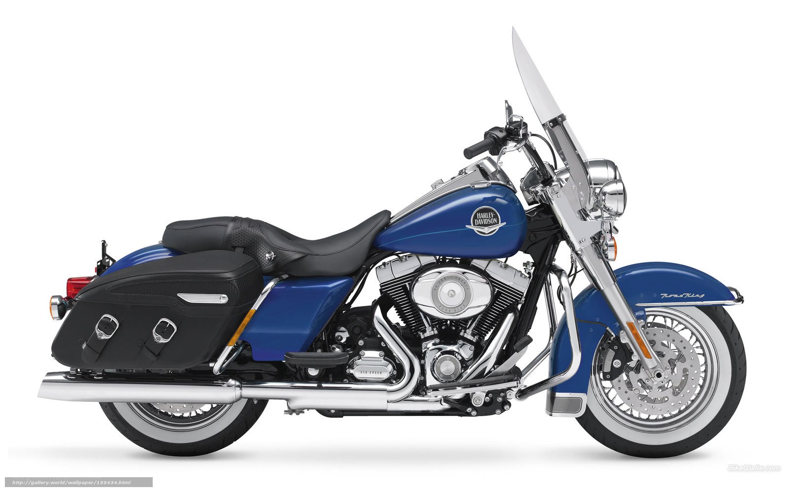 Blue Harley-Davidson Touring Bike