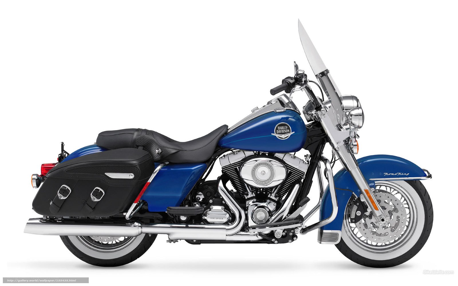 blue harley-davidson touring motorcycle