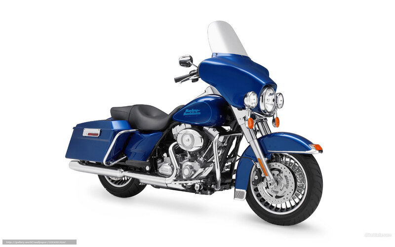 blue harley-davidson touring motorcycle