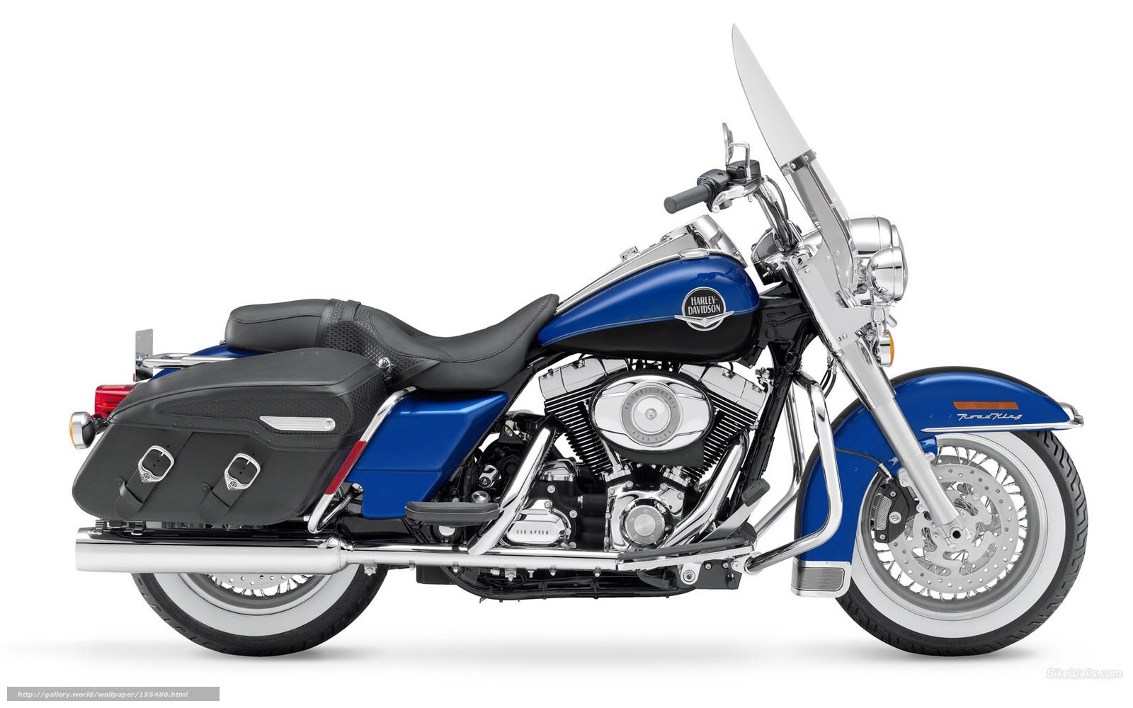 blue harley-davidson touring motorcycle