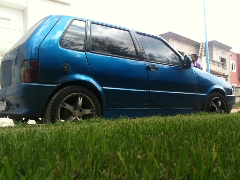 Blue Hatchback Car — Calm