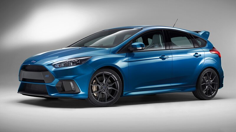 Blue Hatchback Car — Dramatic, Photograph