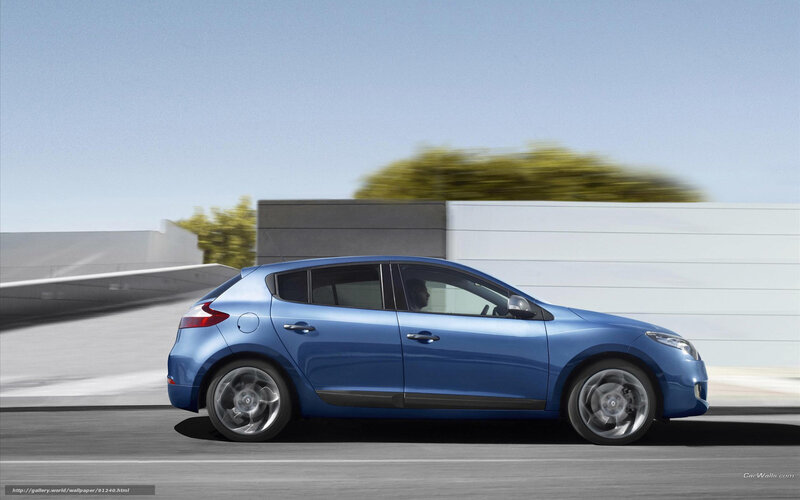 blue hatchback car in motion