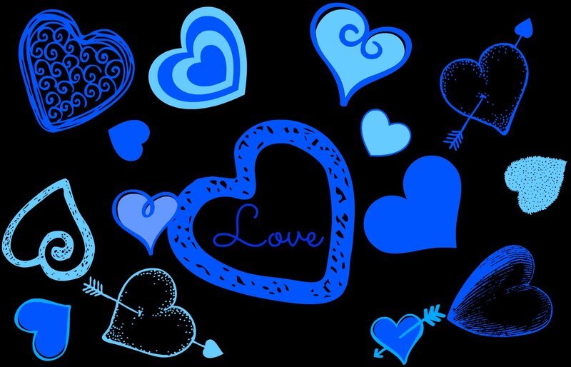Blue Heart Illustrations