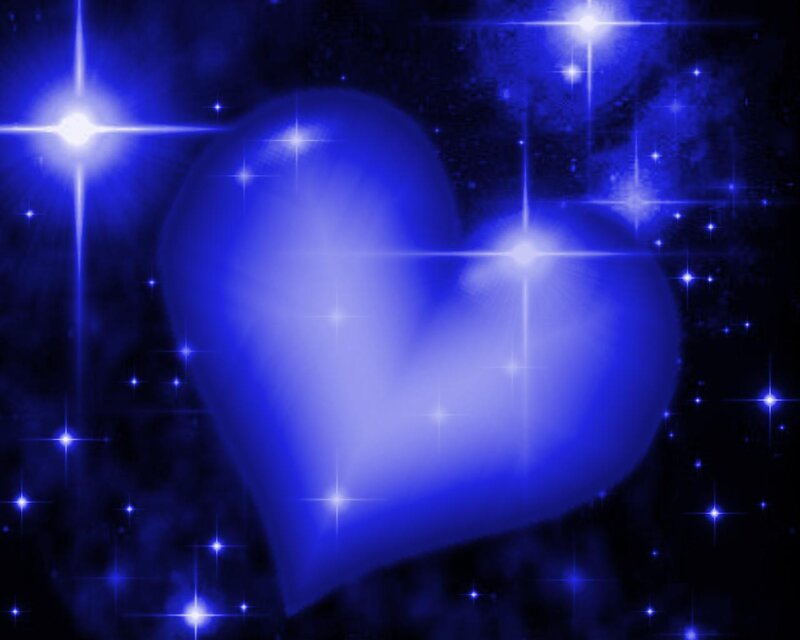 Blue Heart in Space