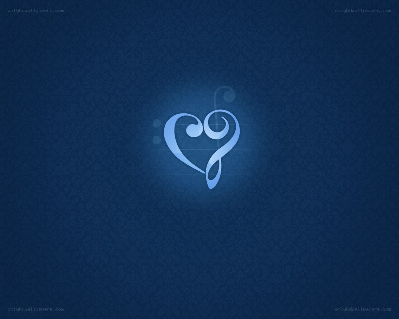 blue heart logo design