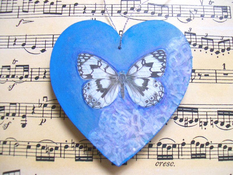 Blue Heart Ornament — Calm, Photograph