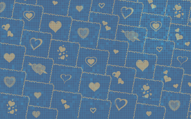 blue heart pattern background