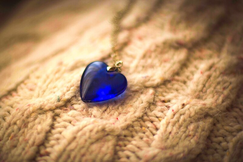 Blue Heart Pendant — Calm