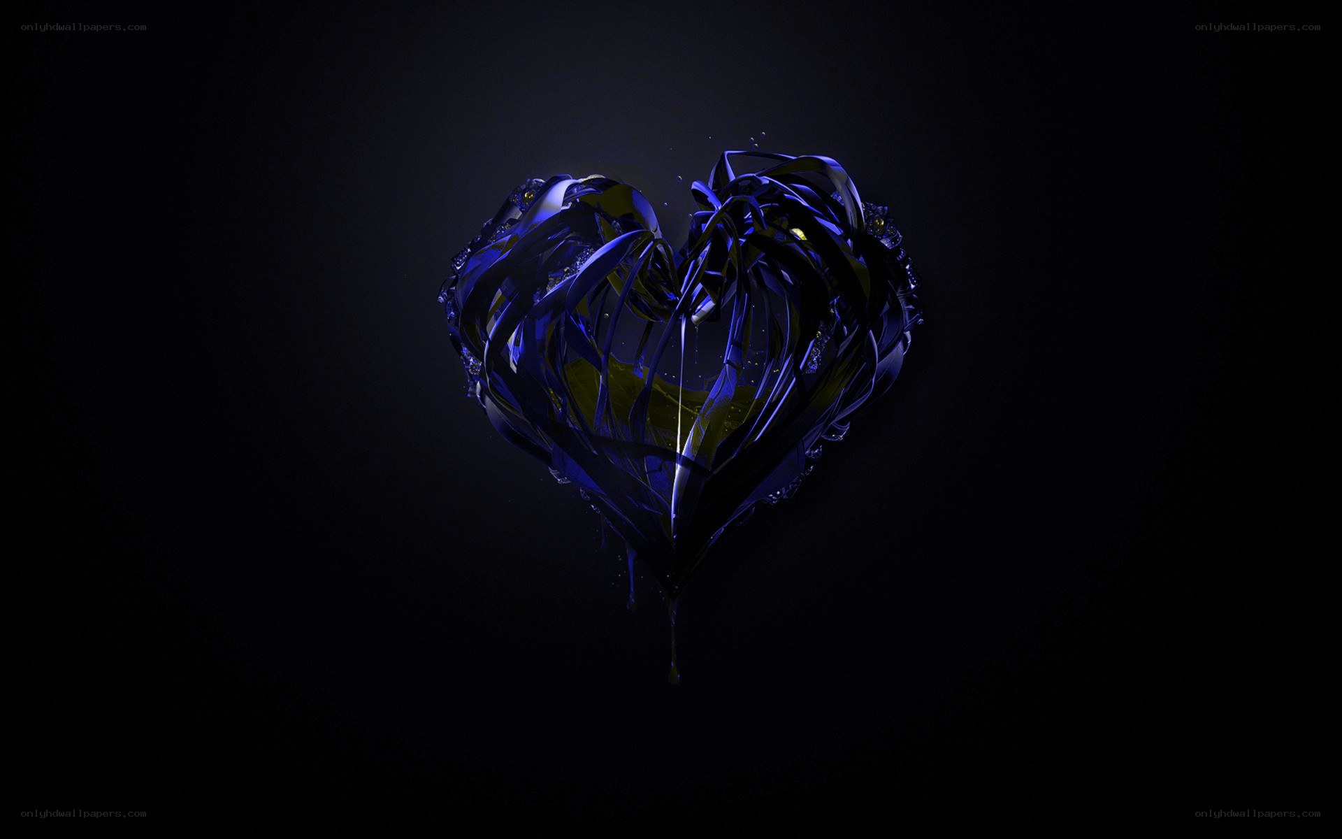 blue heart sculpture