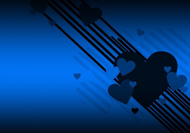 Blue Heart Shapes — Calm
