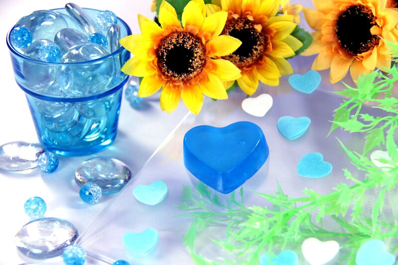 Blue Heart Soap