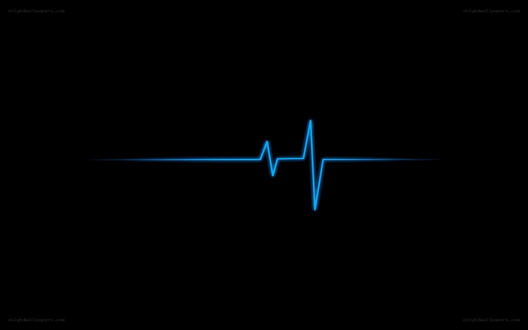 blue heartbeat line