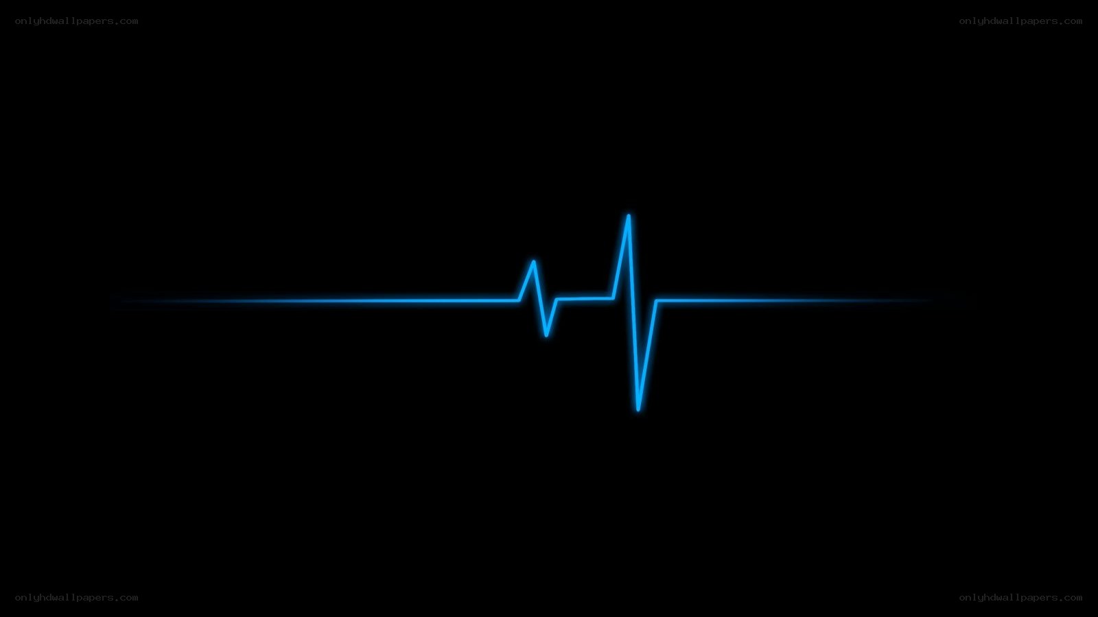 blue heartbeat line