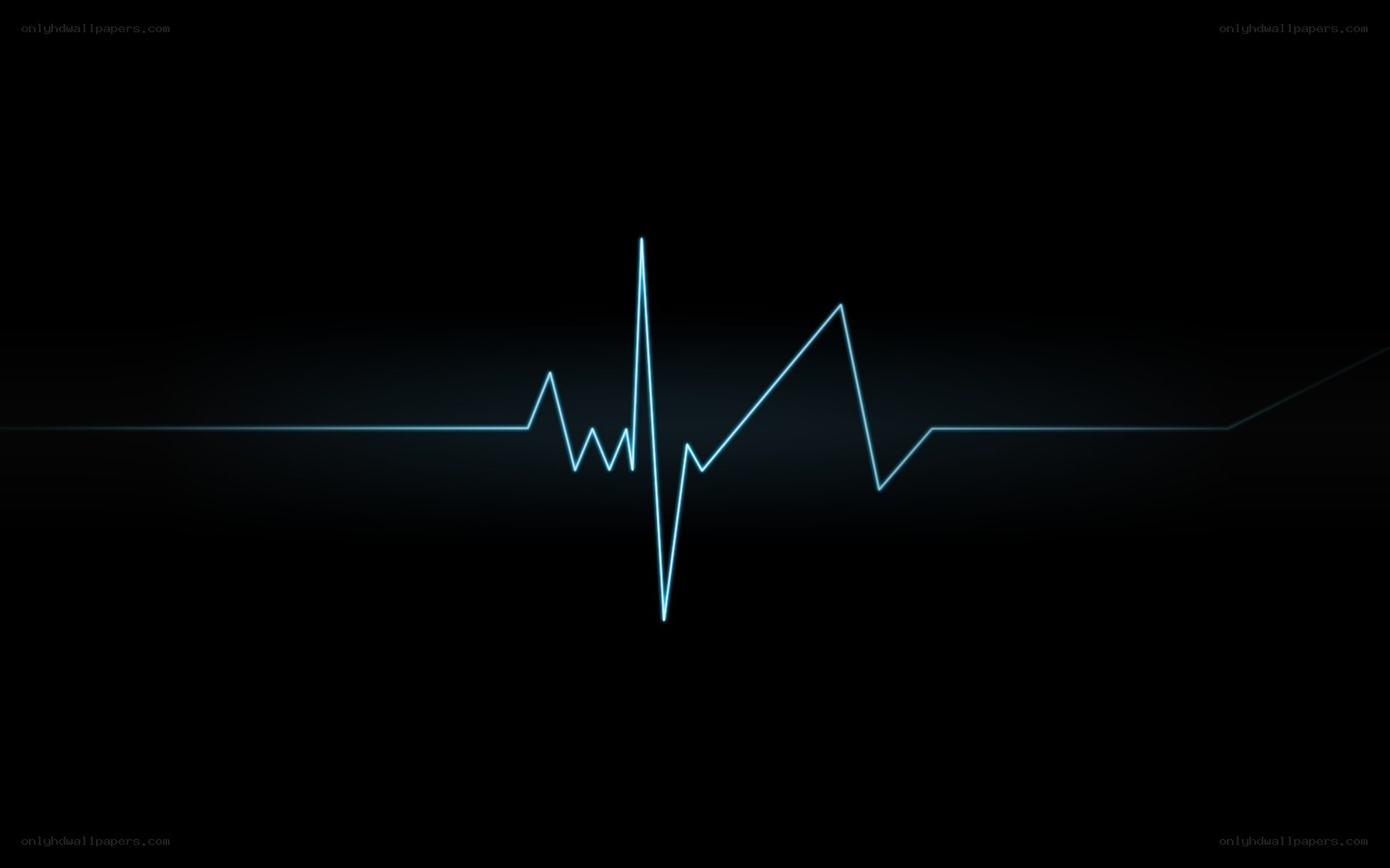 blue heartbeat line