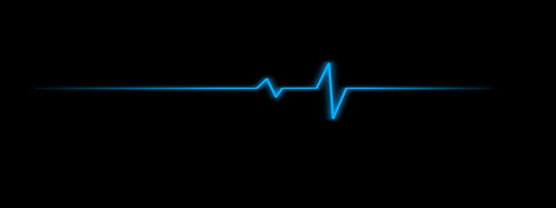 blue heartbeat line
