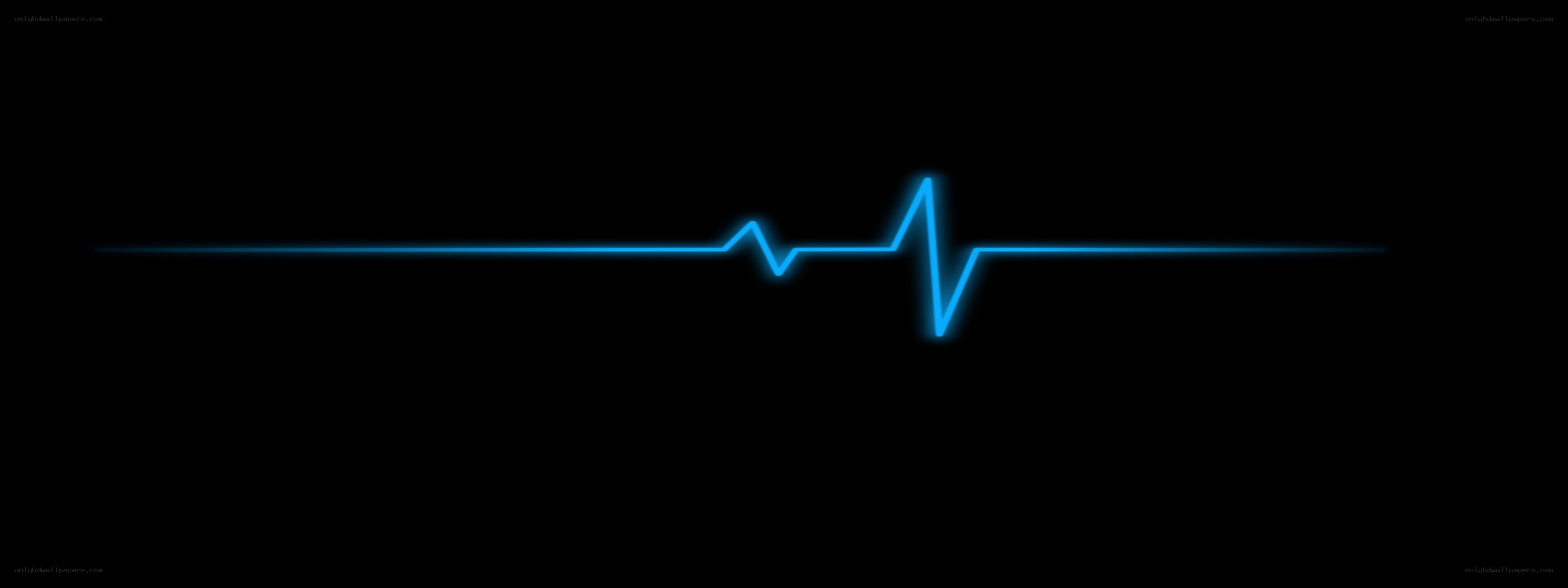 blue heartbeat line