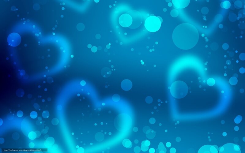 blue hearts abstract background