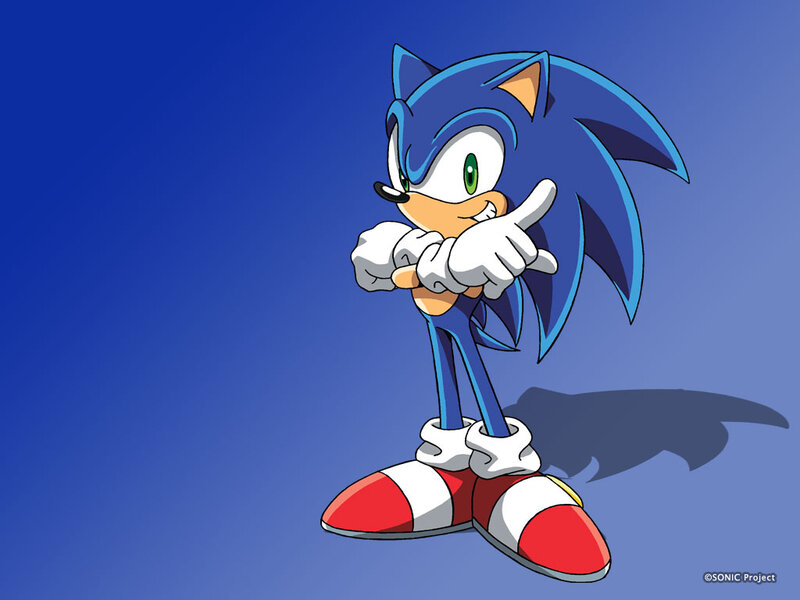 Blue Hedgehog Character — Confident, Anime