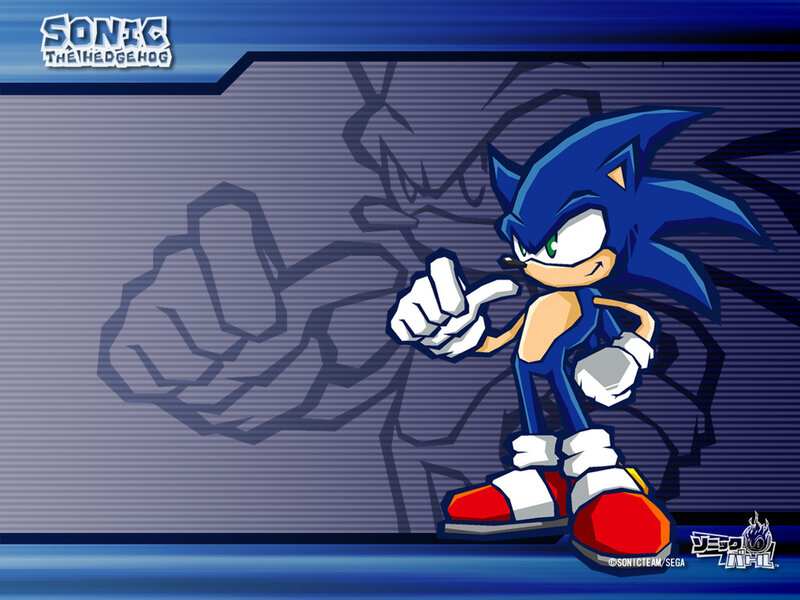 Blue Hedgehog Character — Confident, Digital Art, Fist