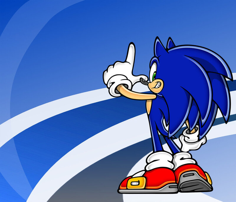 Blue Hedgehog Character — Confident, Digital Art