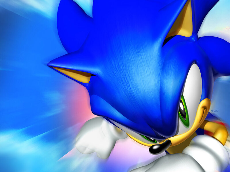 Blue Hedgehog Character — Dynamic, Digital Art, Ears