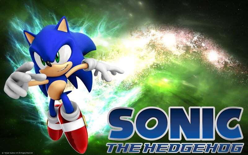 Blue Hedgehog Character — Dynamic, Digital Art, Galaxy