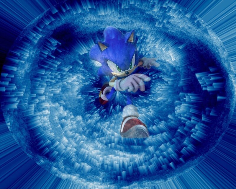Blue Hedgehog Character — Dynamic, Digital Art