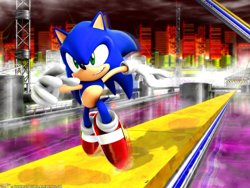 Blue Hedgehog Character — Dynamic, Night, Digital Art