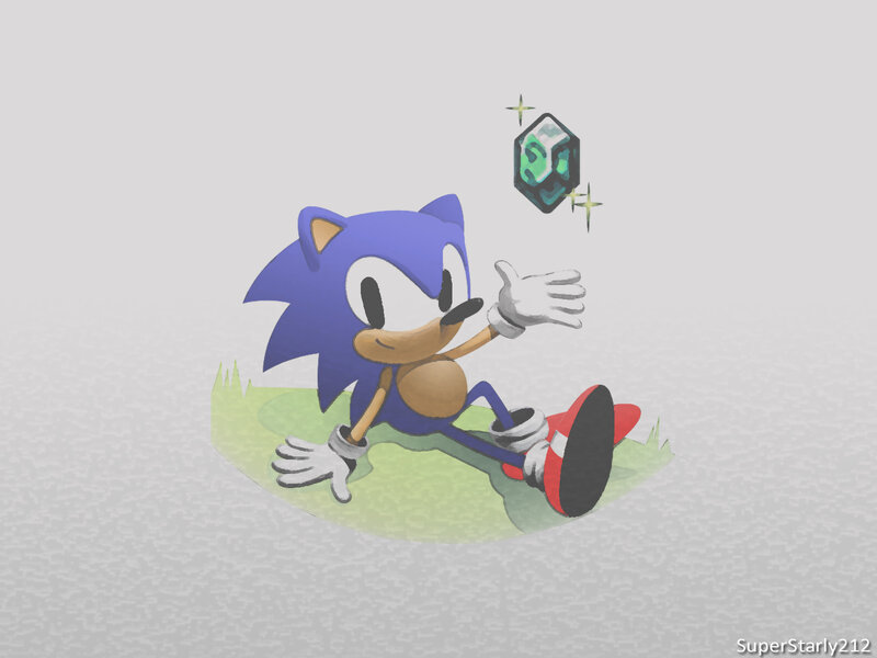 Blue Hedgehog Character — Playful, Digital Art
