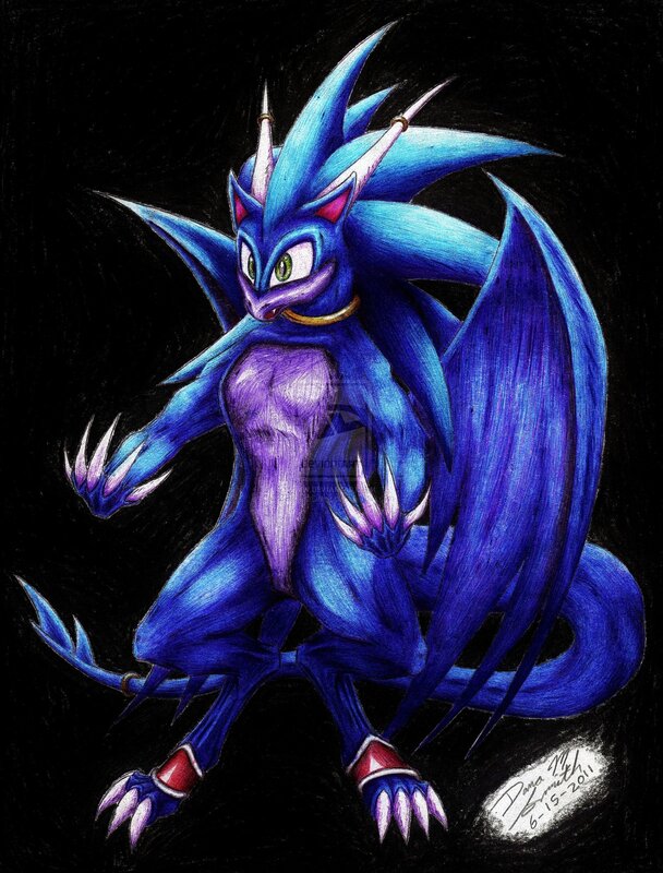 blue hedgehog creature